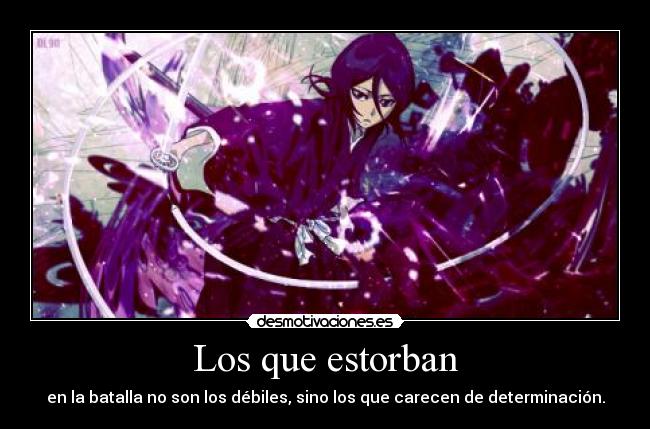 carteles bleach rukia kuchiki harukaze manga anime shinigami desmotivaciones