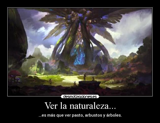 Ver la naturaleza... - ...es más que ver pasto, arbustos y árboles.