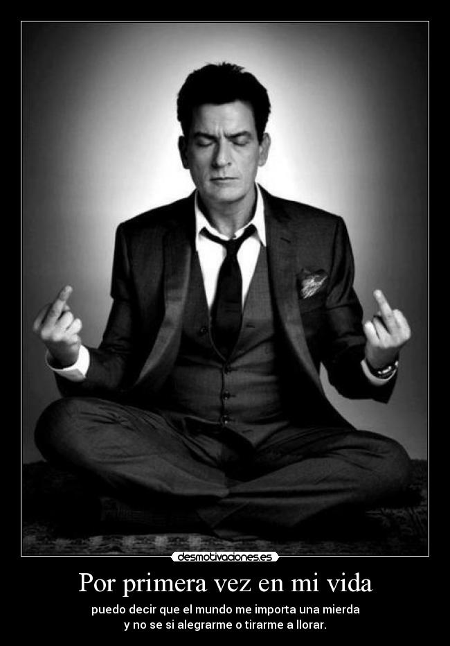 Por primera vez en mi vida -