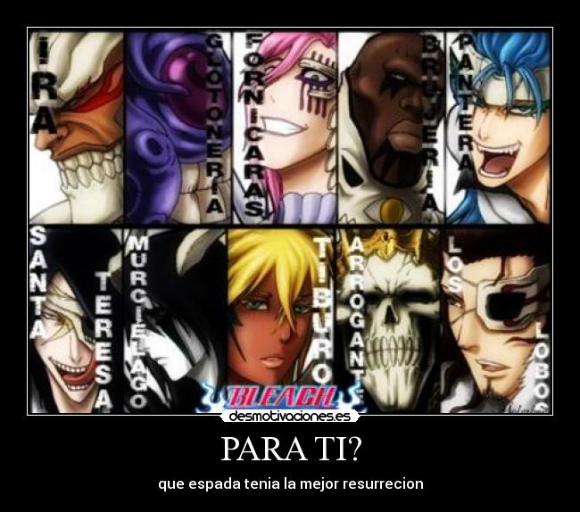 PARA TI? - que espada tenia la mejor resurrecion