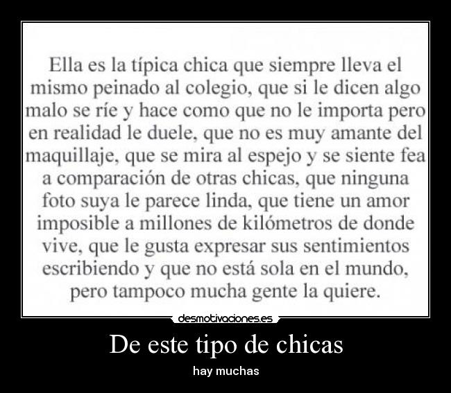 De este tipo de chicas -
