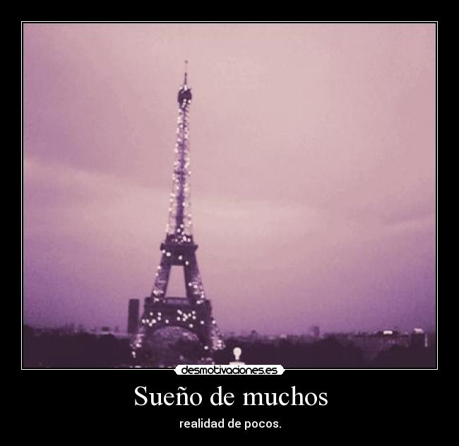 Sueño de muchos - realidad de pocos.