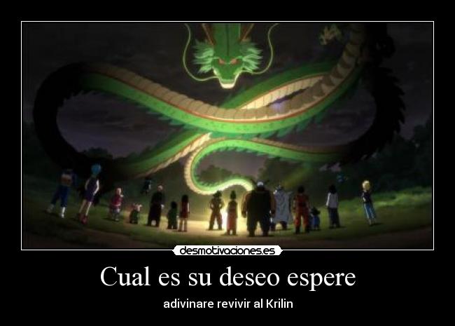 Cual es su deseo espere -