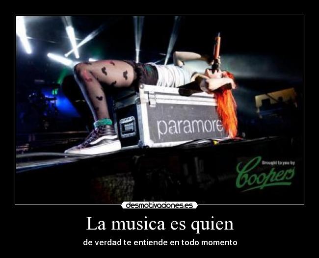 La musica es quien - de verdad te entiende en todo momento