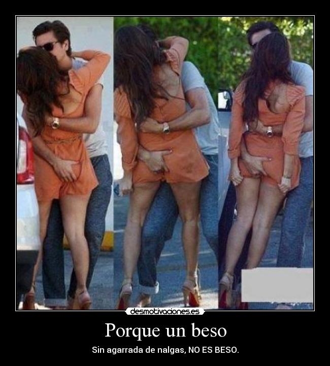 carteles beso desmotivaciones