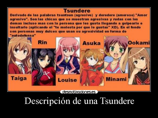 Descripción de una Tsundere -