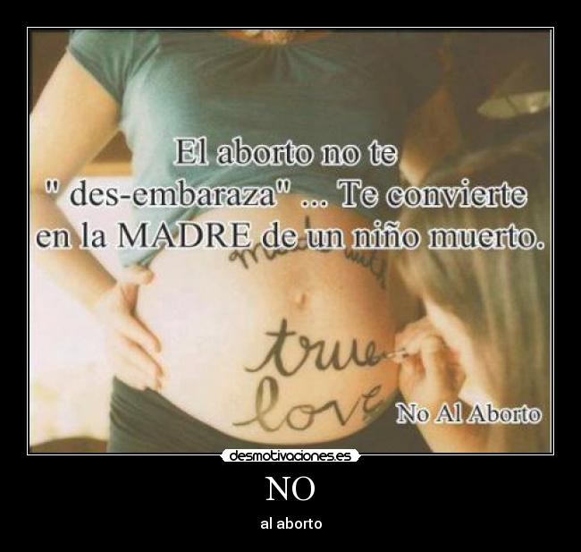 NO - al aborto