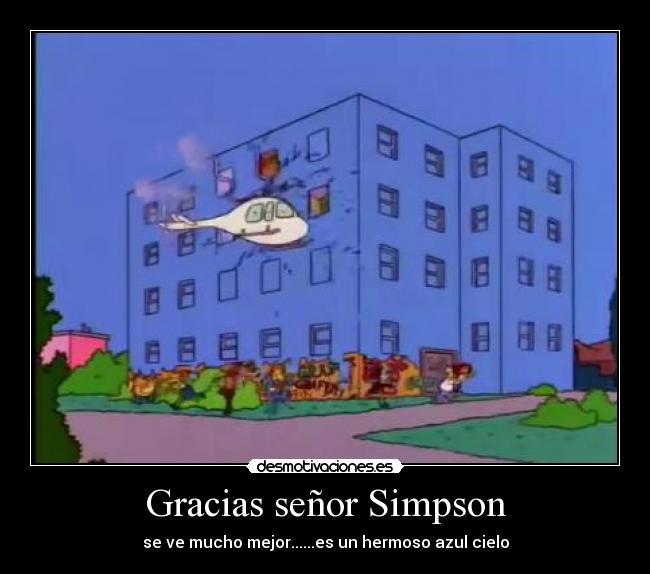Gracias señor Simpson - se ve mucho mejor......es un hermoso azul cielo