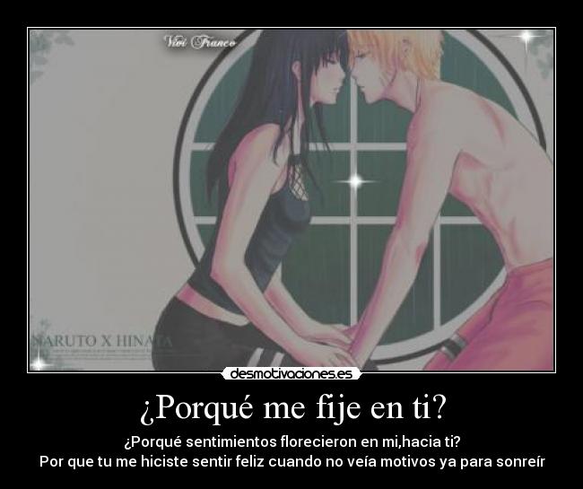 ¿Porqué me fije en ti? -