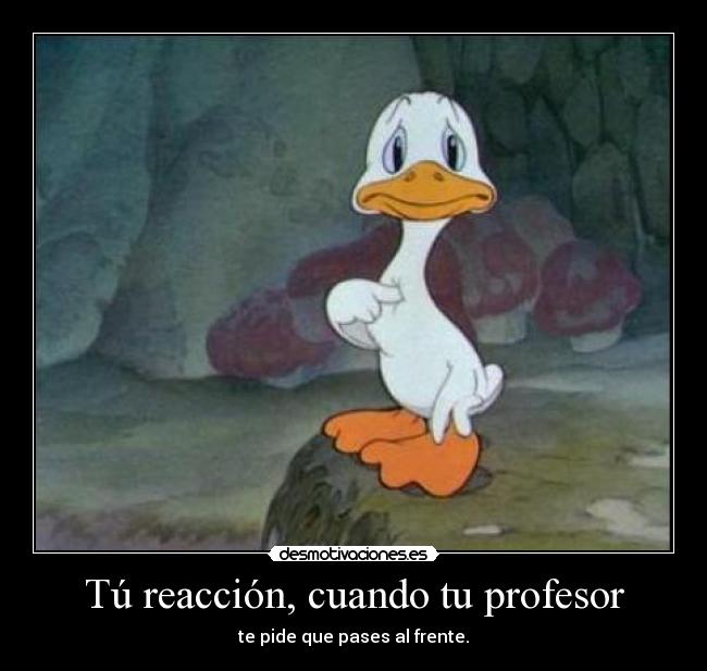 Tú reacción, cuando tu profesor - 