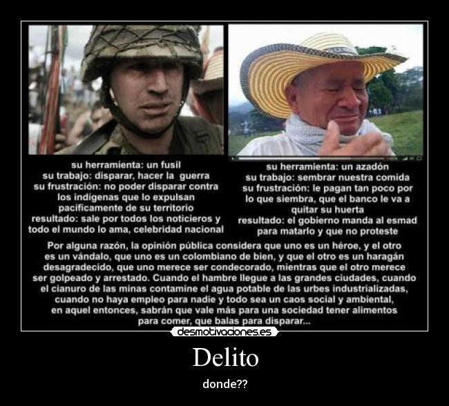 Delito - donde??