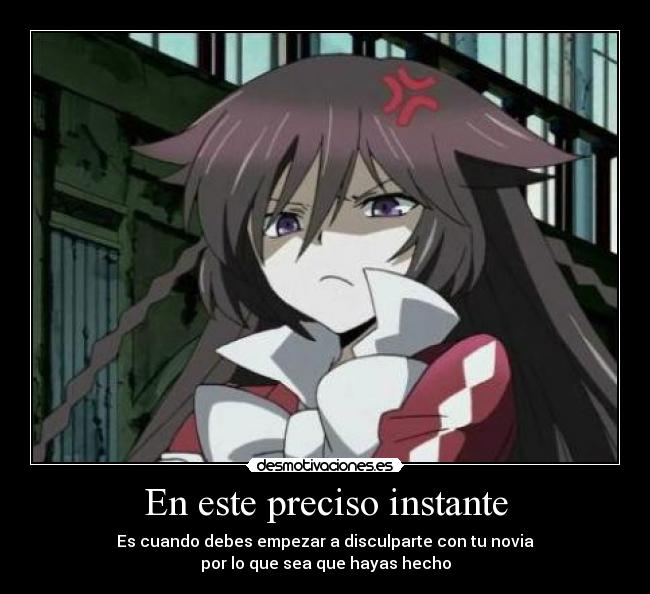 En este preciso instante - Es cuando debes empezar a disculparte con tu novia
por lo que sea que hayas hecho