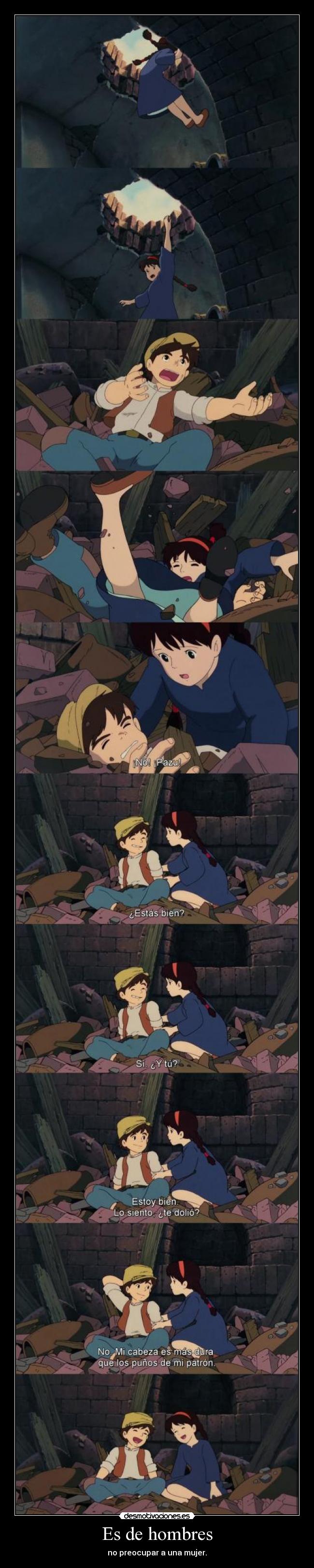 Es de hombres - no preocupar a una mujer.