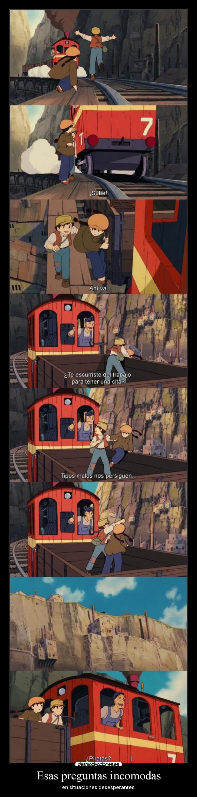 Esas preguntas incomodas - en situaciones desesperantes.