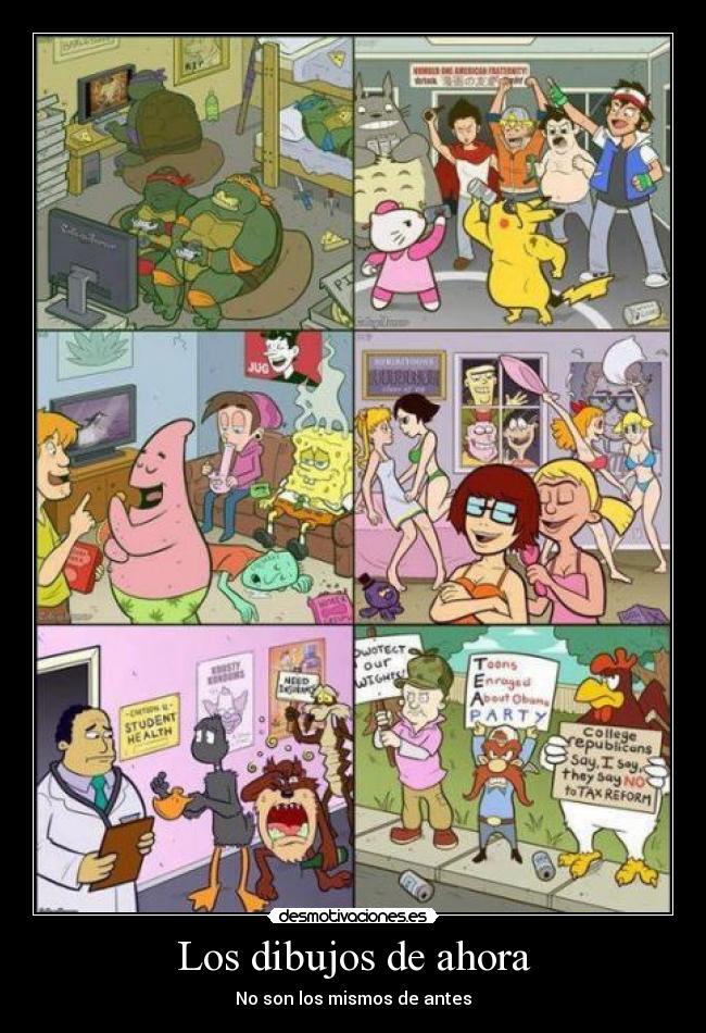 Los dibujos de ahora - No son los mismos de antes