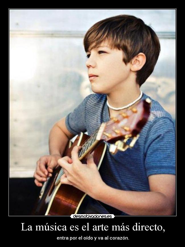 La música es el arte más directo, -