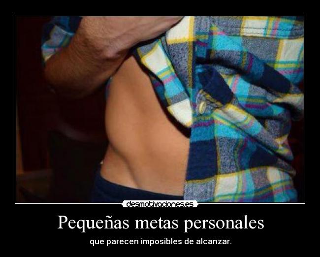 Pequeñas metas personales -