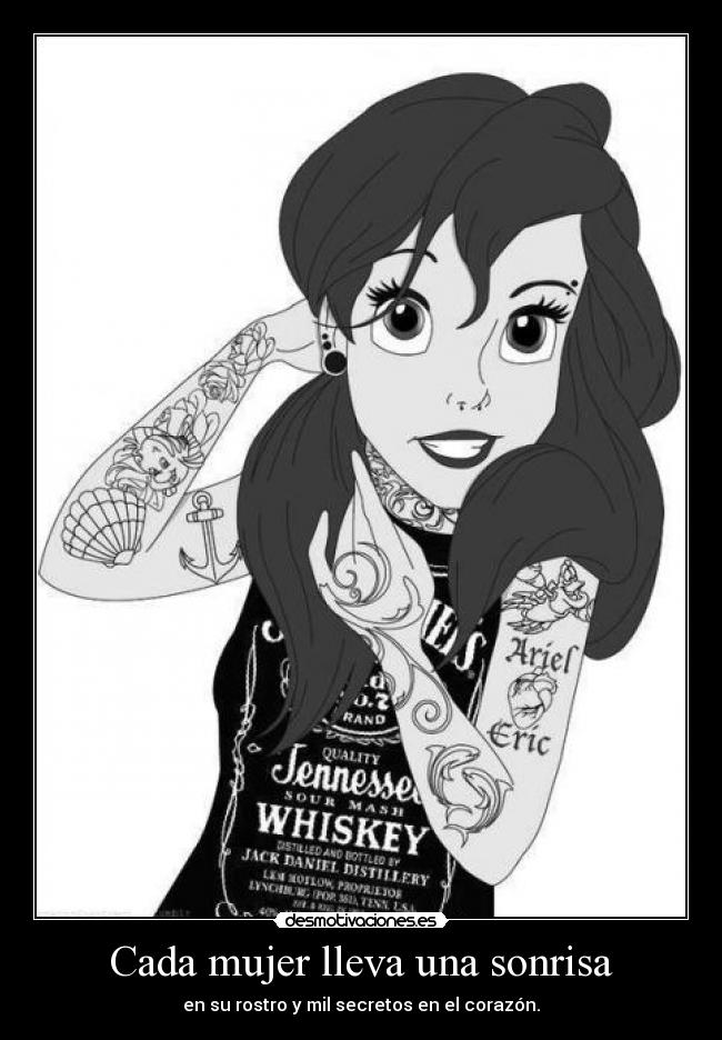 Cada mujer lleva una sonrisa -