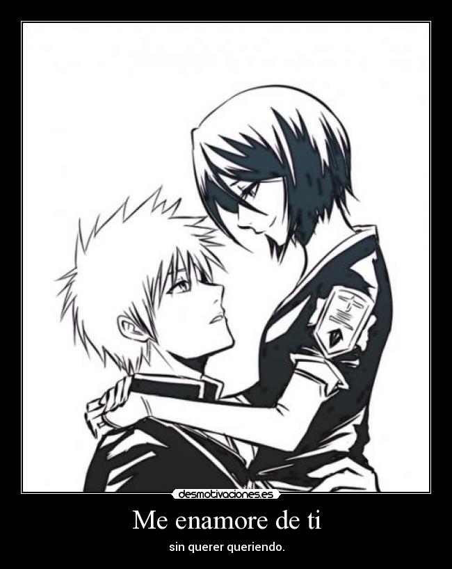 carteles bleach ichiruki kurosaki ichigo kuchiki rukia harukaze anime manga shinigami desmotivaciones