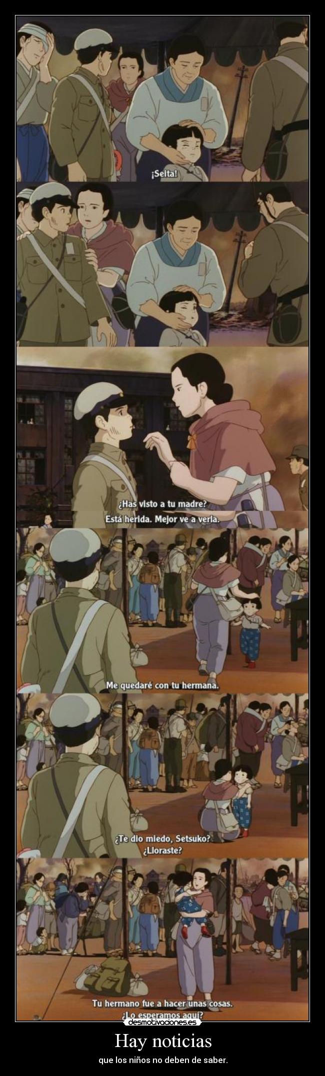 Hay noticias - que los niños no deben de saber.