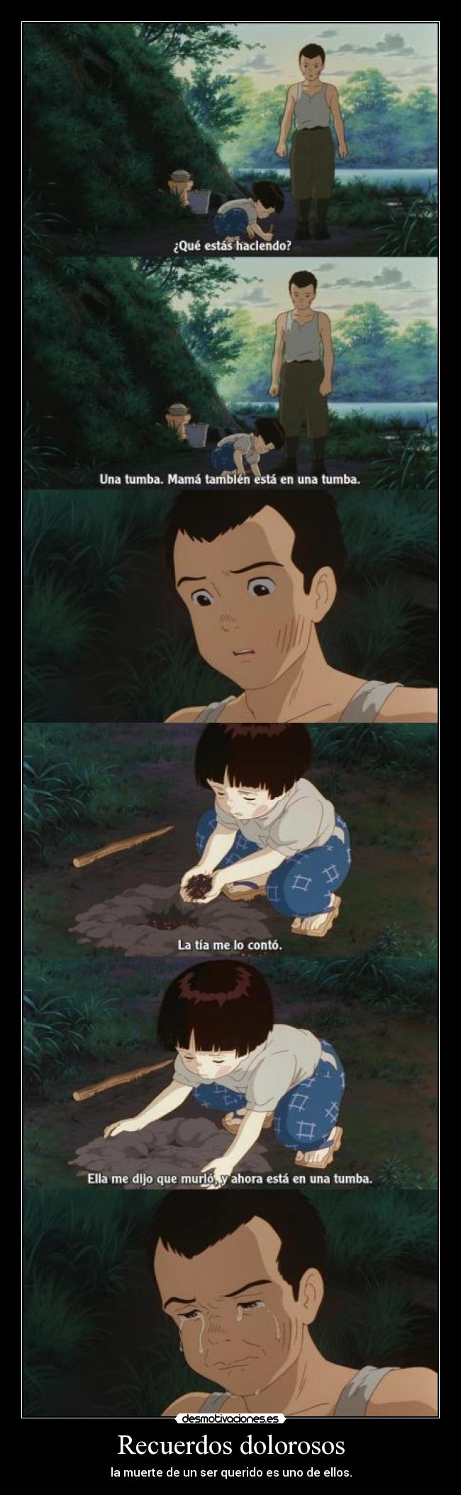 Recuerdos dolorosos - la muerte de un ser querido es uno de ellos.