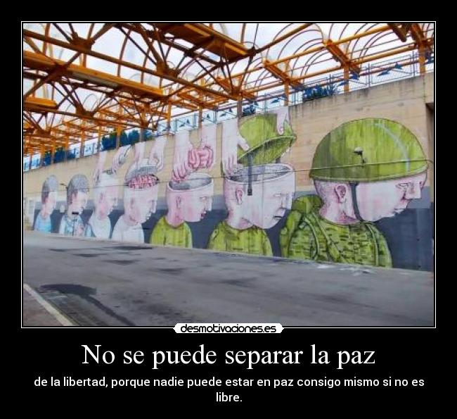 No se puede separar la paz - 
