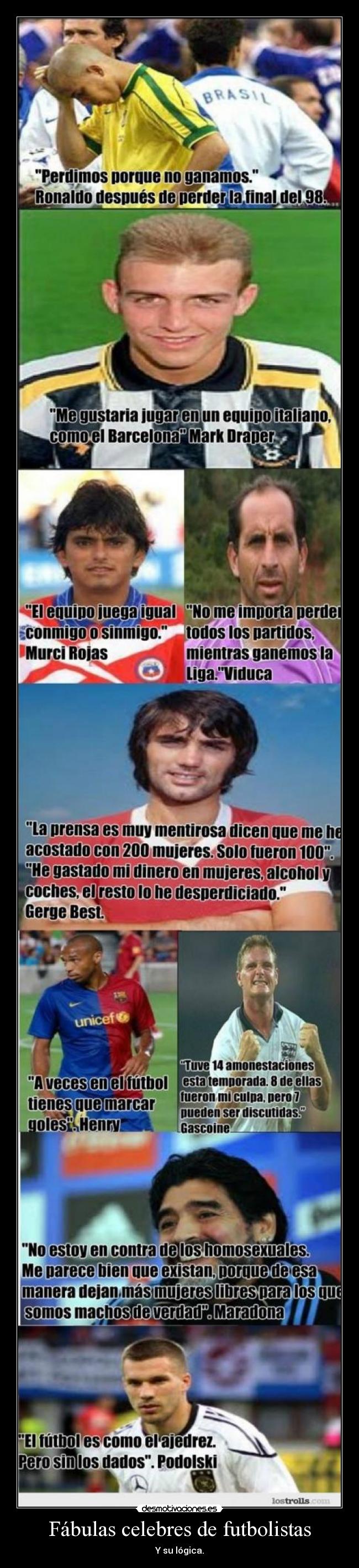 Fábulas celebres de futbolistas - 