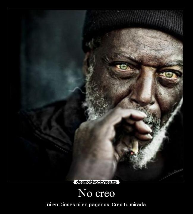 No creo -