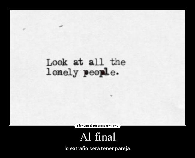 Al final -