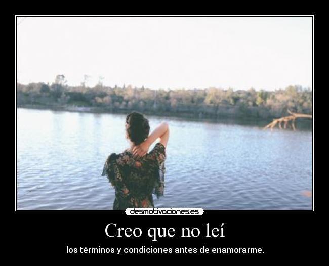 Creo que no leí - los términos y condiciones antes de enamorarme.