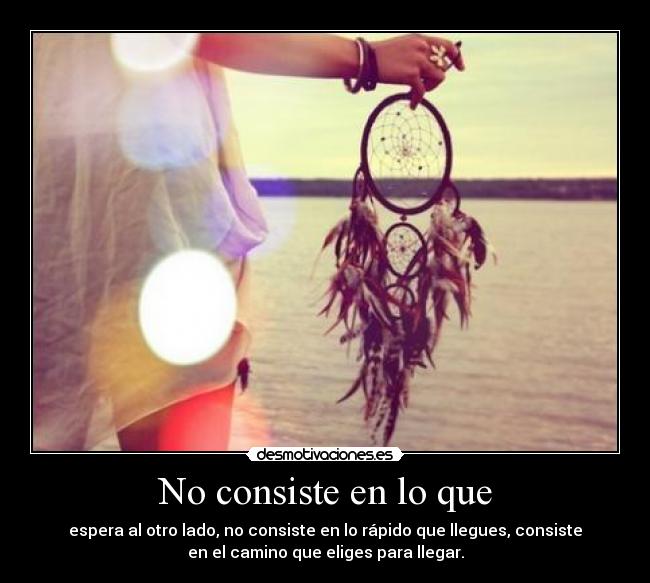 No consiste en lo que -