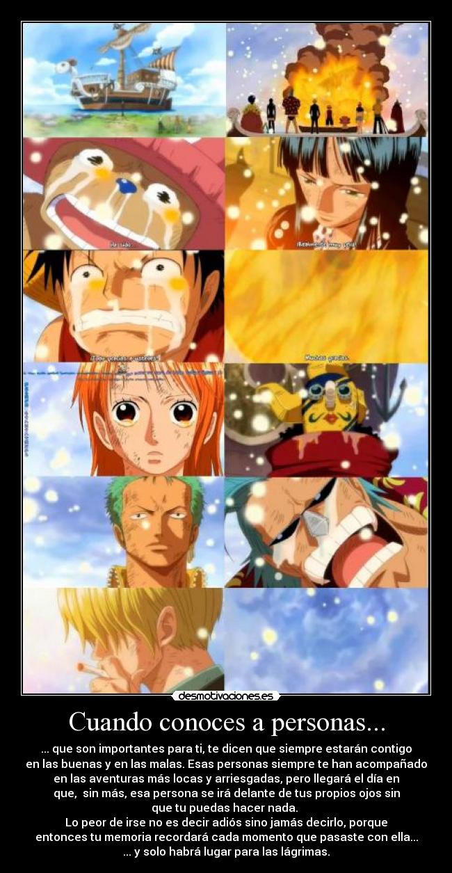 Cuando conoces a personas... -