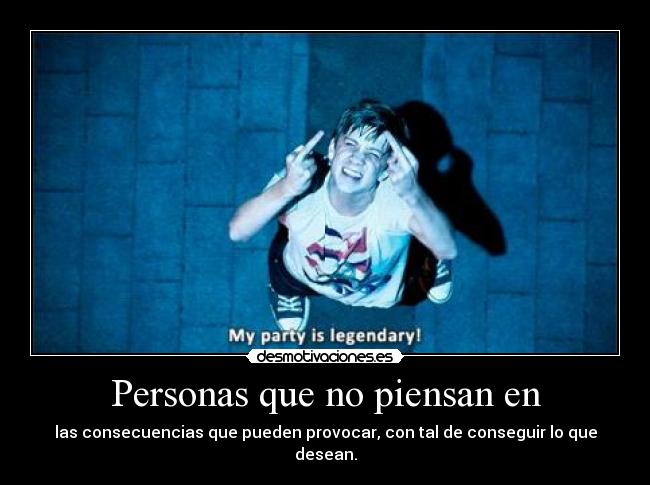 Personas que no piensan en - 