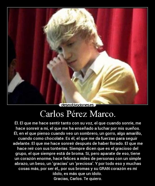 Carlos Pérez Marco. -