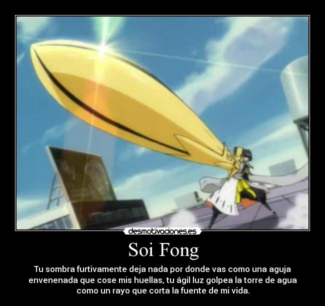 carteles soi fong bleach anime manga capitan desmotivaciones