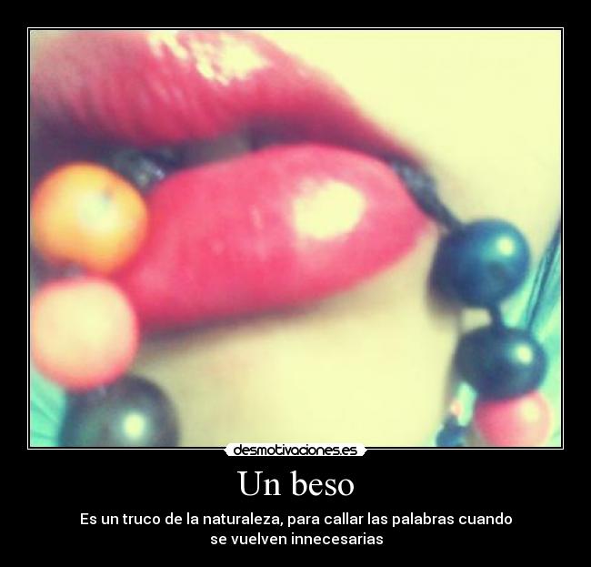 Un beso -