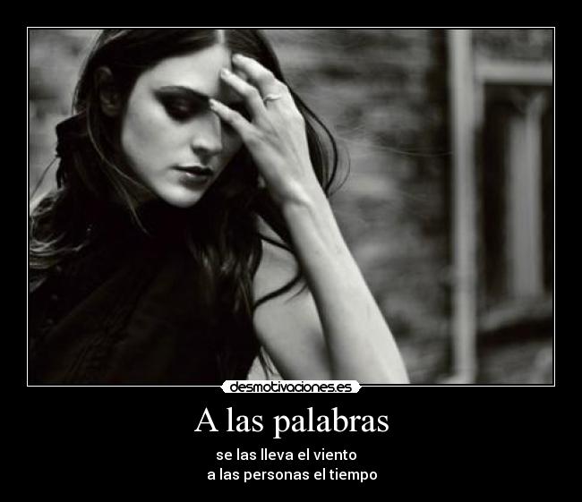 A las palabras - 