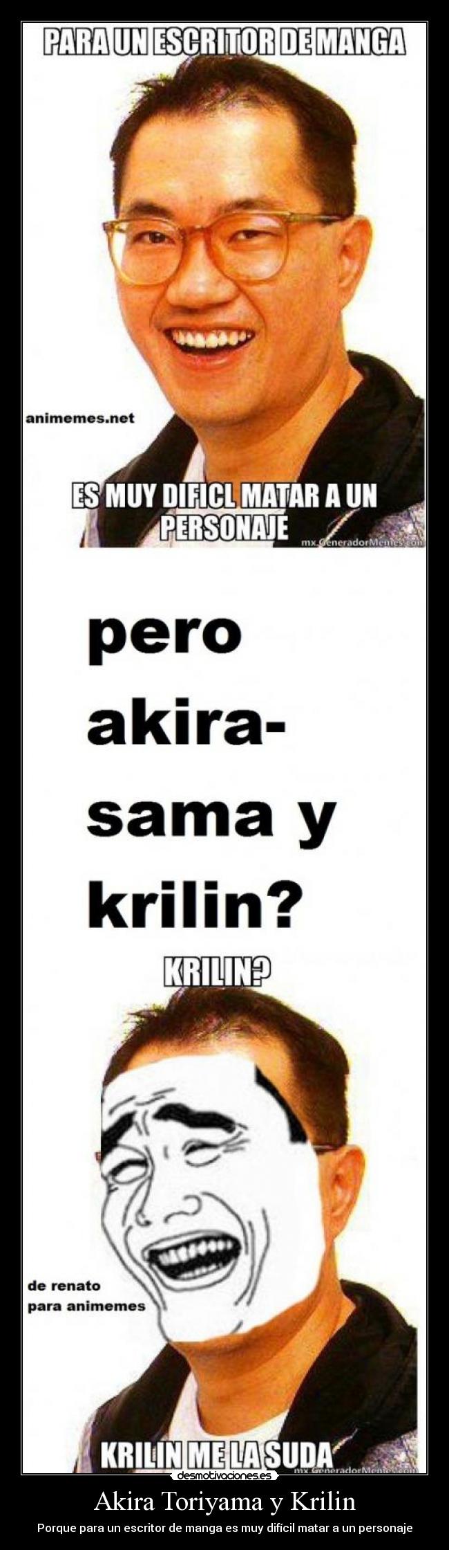 Akira Toriyama y Krilin -