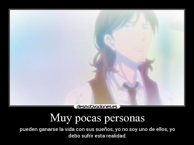 Muy pocas personas -