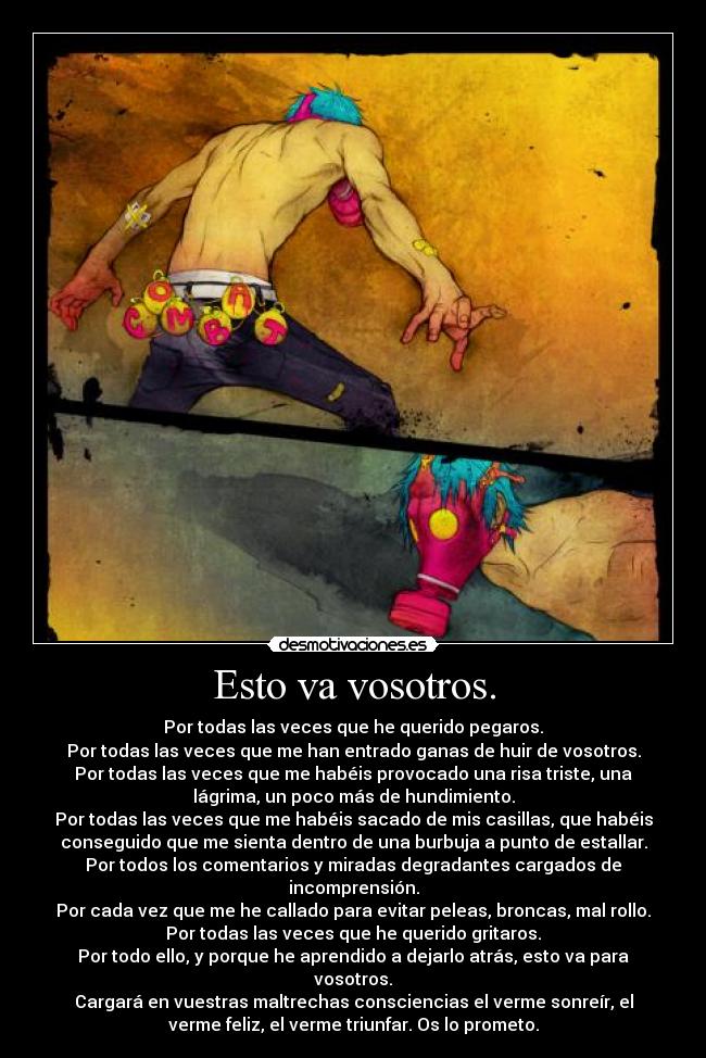 Esto va vosotros. -