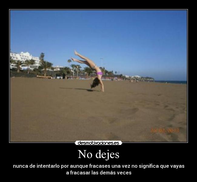 No dejes -
