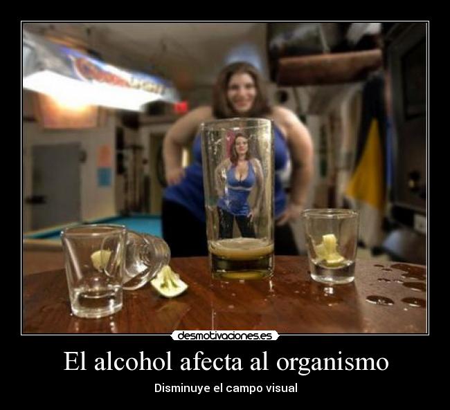 El alcohol afecta al organismo -