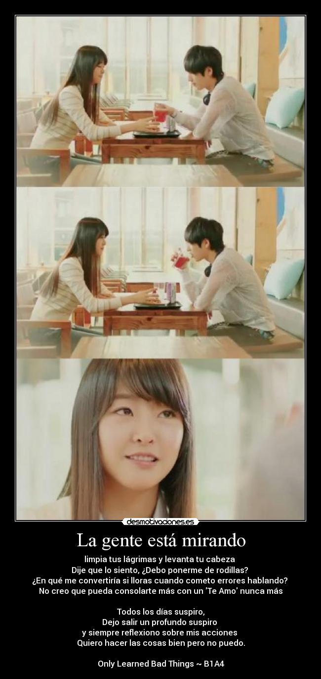 La gente está mirando -