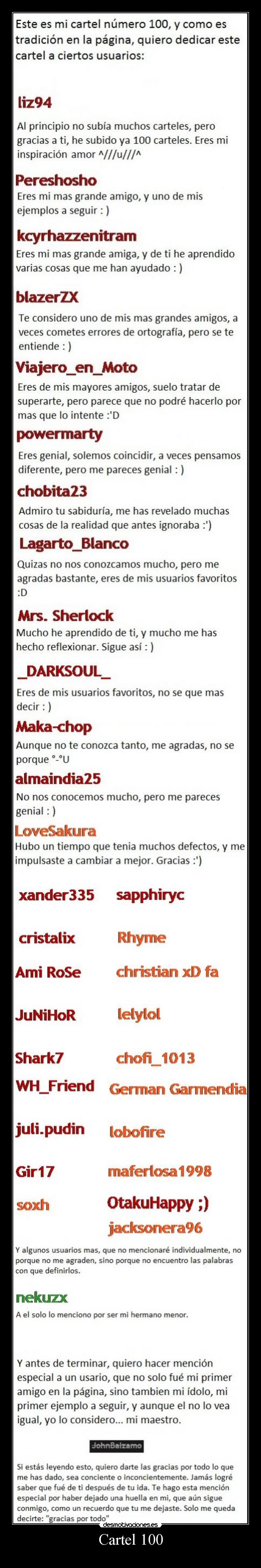 Cartel 100 -
