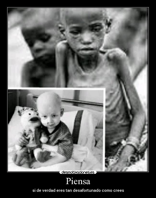 Piensa - si de verdad eres tan desafortunado como crees