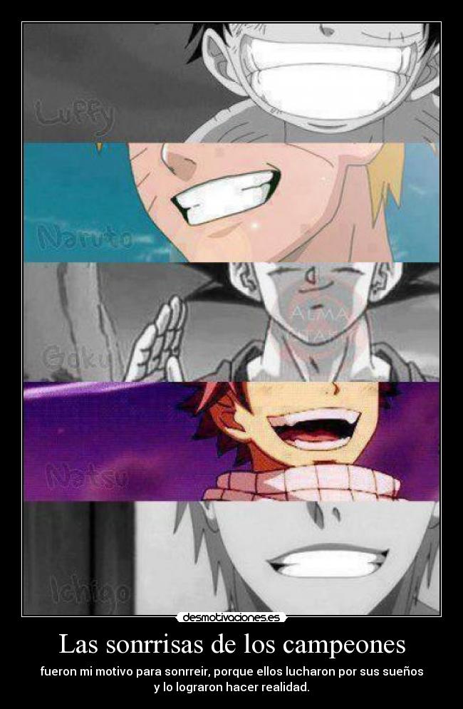carteles las sonrrisas los campeones desmotivaciones