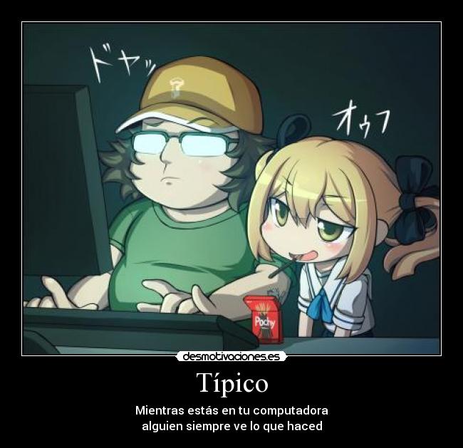 carteles harukaze raptorhunters anime stein gates tipico usar computadora desmotivaciones