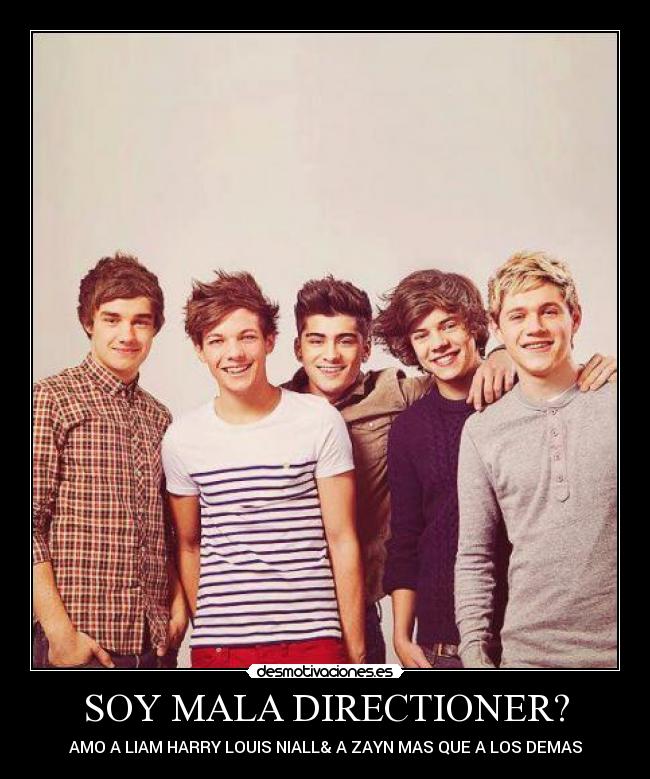 SOY MALA DIRECTIONER? - AMO A LIAM HARRY LOUIS NIALL& A ZAYN MAS QUE A LOS DEMAS