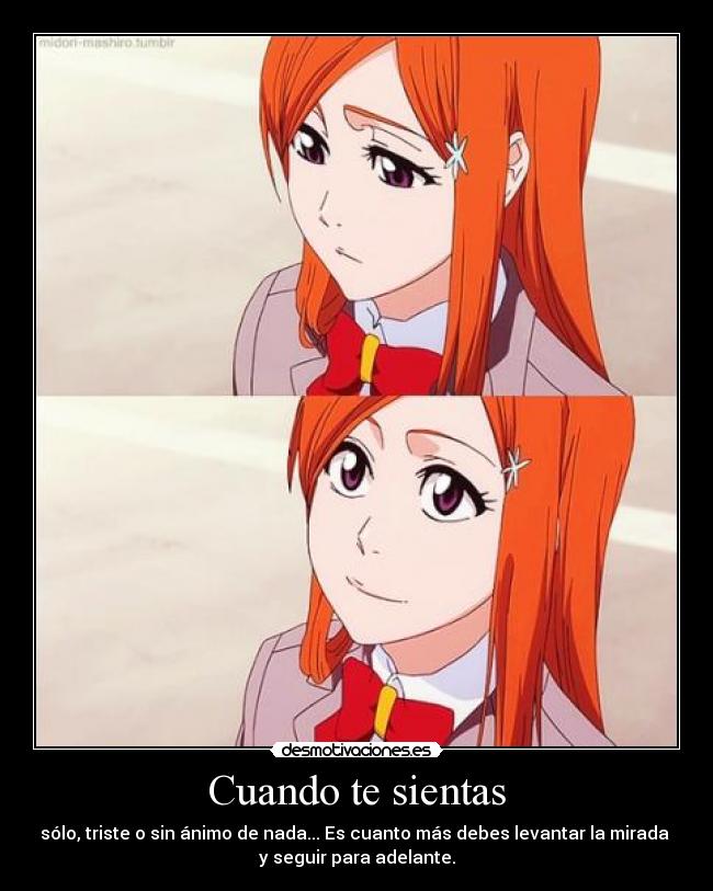 carteles anime manga otaku bleach breemkurosaki raptorhunters harukaze muwigaraklan orihime inoue animo desmotivaciones