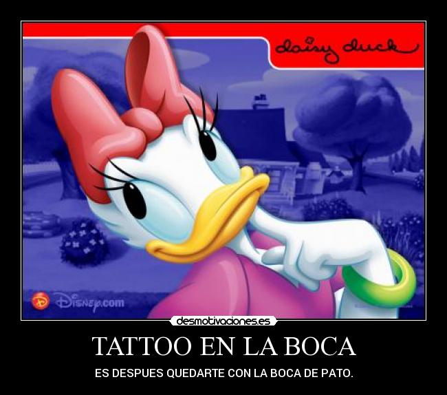 TATTOO EN LA BOCA -